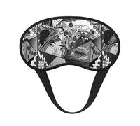 What The Comic Premium Eye Mask â€“ Soft Satin Sleep Mask with Full-Print Front Design, 100% Polyester Shade Eye Cover for Travel, Meditation, Yoga & Night Rest