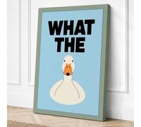 What The Duck Canvas Wall Art Print 24x16 Inch