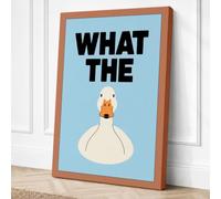 What The Duck Canvas Wall Art Print 30x20 Inch