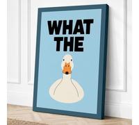 What The Duck Canvas Wall Art Print 36x24 Inch