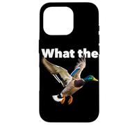 What the duck flying mallard Case for iPhone 16 Pro