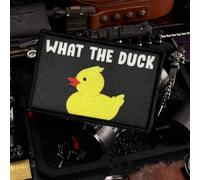 What The Duck Funny Morale Patch - Tactical Patch for Military Gear, Backpacks, Operator Baseball Caps, Plate Carriers & Vests - Morale Patches