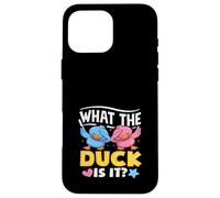 What The Duck Is It Funny Gender Reveal Party Pun Dabbing Case for iPhone 16 Pro Max