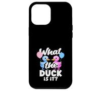 What The Duck Is It Funny Gender Reveal Pun Balloons Case for iPhone 12 Pro Max