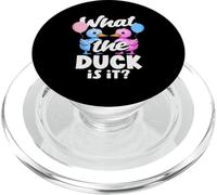 What The Duck Is It Funny Gender Reveal Pun Balloons PopSockets PopGrip for MagSafe