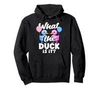 What The Duck Is It Funny Gender Reveal Pun Balloons Pullover Hoodie