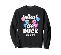 What The Duck Is It Funny Gender Reveal Pun Balloons Sweatshirt