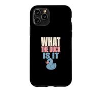 What The Duck Is It Gender Reveal Party Rubber Duck Case for iPhone 11 Pro