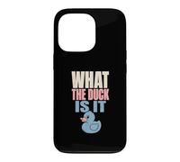 What The Duck Is It Gender Reveal Party Rubber Duck Case for iPhone 13 Pro