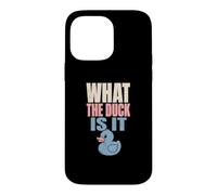 What The Duck Is It Gender Reveal Party Rubber Duck Case for iPhone 14 Pro Max