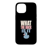 What The Duck Is It Gender Reveal Party Rubber Duck Case for iPhone 15