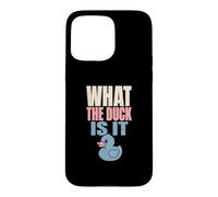 What The Duck Is It Gender Reveal Party Rubber Duck Case for iPhone 15 Pro Max