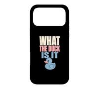 What The Duck Is It Gender Reveal Party Rubber Duck Case for iPhone 17 Pro Max