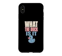 What The Duck Is It Gender Reveal Party Rubber Duck Case for iPhone XS Max