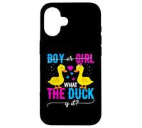 What the Duck is it Gender Reveal Shirt Funny Genders Reveal Case for iPhone 16