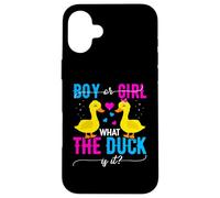 What the Duck is it Gender Reveal Shirt Funny Genders Reveal Case for iPhone 16 Plus