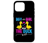 What the Duck is it Gender Reveal Shirt Funny Genders Reveal Case for iPhone 16 Pro Max