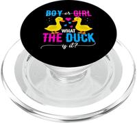 What the Duck is it Gender Reveal Shirt Funny Genders Reveal PopSockets PopGrip for MagSafe