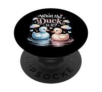 What The Ducks Is It Baby Gender Baby Shower Reveal Party PopSockets Adhesive PopGrip