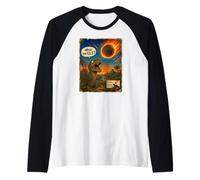 What The E.L.E.? Extinction Level Event Funny Dinosaur Raglan Baseball Tee