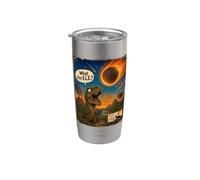 What The E.L.E.? Extinction Level Event Funny Dinosaur Stainless Steel Insulated Tumbler