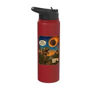 What The E.L.E.? Extinction Level Event Funny Dinosaur Stainless Steel Insulated Water Bottle