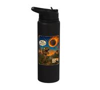 What The E.L.E.? Extinction Level Event Funny Dinosaur Stainless Steel Insulated Water Bottle