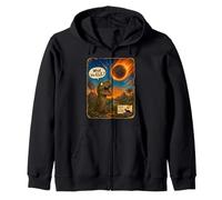 What The E.L.E.? Extinction Level Event Funny Dinosaur Zip Hoodie