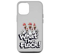 What the Flock Christmas Accessories Funny Chicken Humor Case for iPhone 12/12 Pro