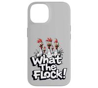 What the Flock Christmas Accessories Funny Chicken Humor Case for iPhone 14