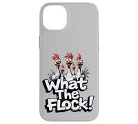 What the Flock Christmas Accessories Funny Chicken Humor Case for iPhone 14 Plus