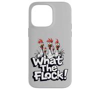 What the Flock Christmas Accessories Funny Chicken Humor Case for iPhone 14 Pro Max