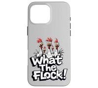What the Flock Christmas Accessories Funny Chicken Humor Case for iPhone 16 Pro Max