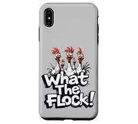 What the Flock Christmas Accessories Funny Chicken Humor Case for iPhone XS Max