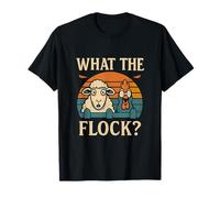 What The Flock? Distressed Farm Animal Graphic T-Shirt