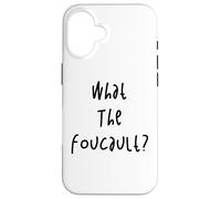 What The Foucault Funny Philosopher Philosophy Retro Case for iPhone 16