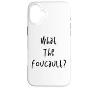 What The Foucault Funny Philosopher Philosophy Retro Case for iPhone 16 Plus