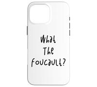 What The Foucault Funny Philosopher Philosophy Retro Case for iPhone 16 Pro Max