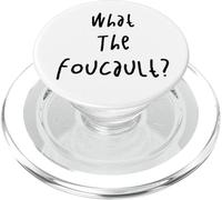 What The Foucault Funny Philosopher Philosophy Retro PopSockets PopGrip for MagSafe