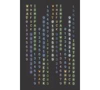 What the Fuck is My Password Hardcover: Internet Password Logbook with Alphabetical Tabs, Password Log Book for Men, Password Log Book Organizer, ... in (Vertical Numeric with Black Hardcover)