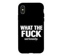 What The Fuck Seriously Funny Sarcastic Phone Grip Case for iPhone X/XS