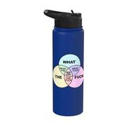 What THE Fuck Venn Diagram Stainless Steel Insulated Water Bottle