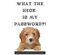What The Heck Is My Password - Cavapoo Puppy Cute Gift - A-Z Logbook Tracker for Websites & Email