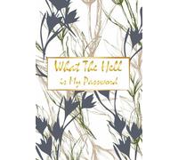 What The Hell is My Password: Internet Password Logbook, Organizer, Tracker, Funny White Elephant Gag Gift, Secret Santa Gift Exchange Idea, marbel book design For Men and Women