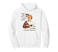 What the Horse Calls Play - Horseplay, Monkey Business Meme Pullover Hoodie