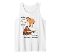 What the Horse Calls Play - Horseplay, Monkey Business Meme Tank Top