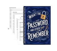 What The Is My Password Book, Spiral Bound Diary Planner, Funny Passwords Books For Seniors Forgetful People, A Funny & Practical Password Organizer, Passwords Journal For College Meeting Workplace