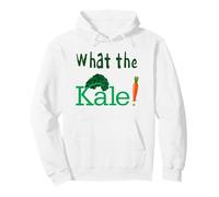 What the Kale! Funny Cute Vintage Distressed Vegetarian PUN Pullover Hoodie