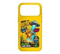 What The Meow Funny Cat UFO Abduction Sci-Fi Alien Case for iPhone 17 Pro Max