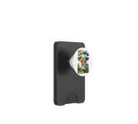 What The Meow Funny Cat UFO Abduction Sci-Fi Alien PopSockets PopWallet for MagSafe